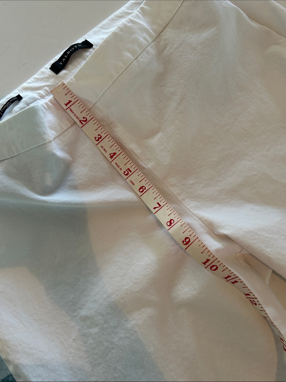 Talbots White Chatham Ankle Curvy Pants size 12P petite - Picture 7 of 9